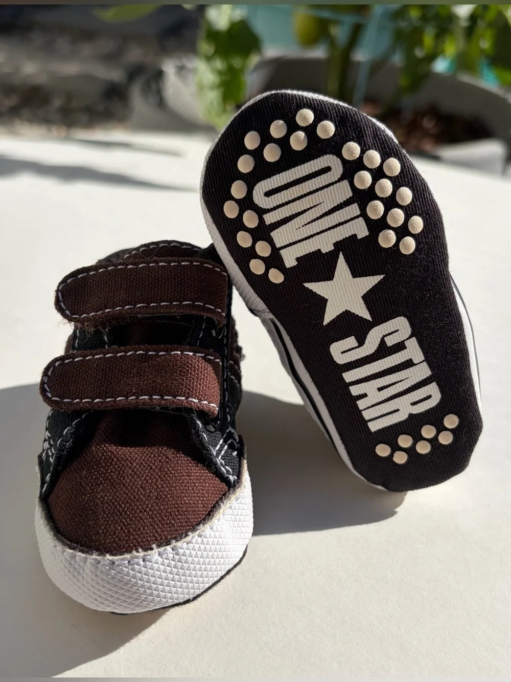 Converse One Star Crib Sneakers Brown‎ / Black Infant Baby 1